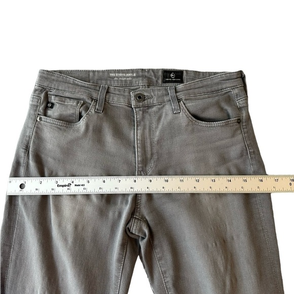 AG Adriano Goldschmied Stevie Slim Straight Ankle Jean gray size 26R - Picture 8 of 12